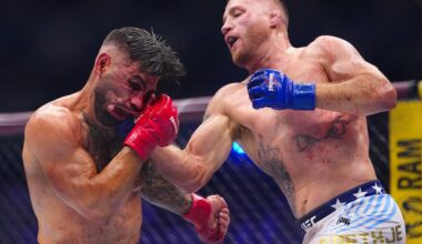 Next title shot? Justin Gaethje confirms he’ll attend Conor McGregor vs. Max Holloway