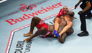 Josh Hokit admits he wasn’t really trying to armbar Derrick Lewis at UFC White House: ‘God forbid someone has a little fun’