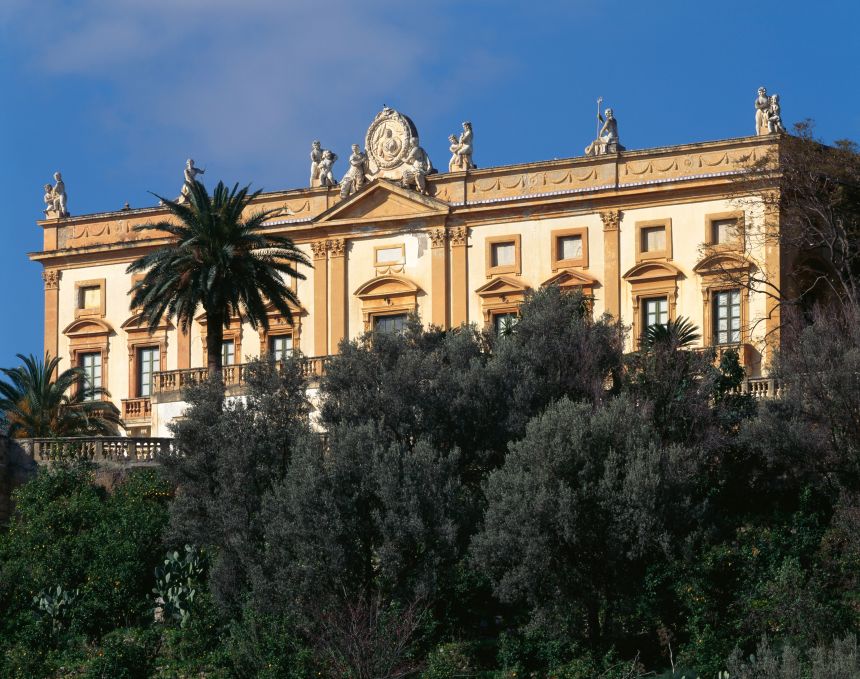 The lavish Villa Valguarnera, onetime mafia hideout, hosted part of Dua Lipa's Sicilian wedding celebrations.