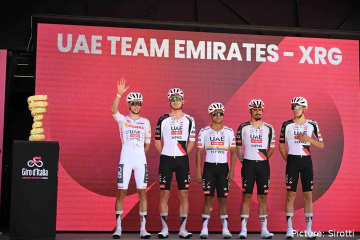 UAE Team Emirates - XRG at stage 3 of the 2026 Giro d'Italia