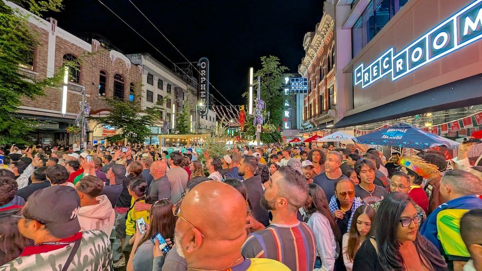granville street pedestrian zone vancouver night fifa world cup june 13 2026