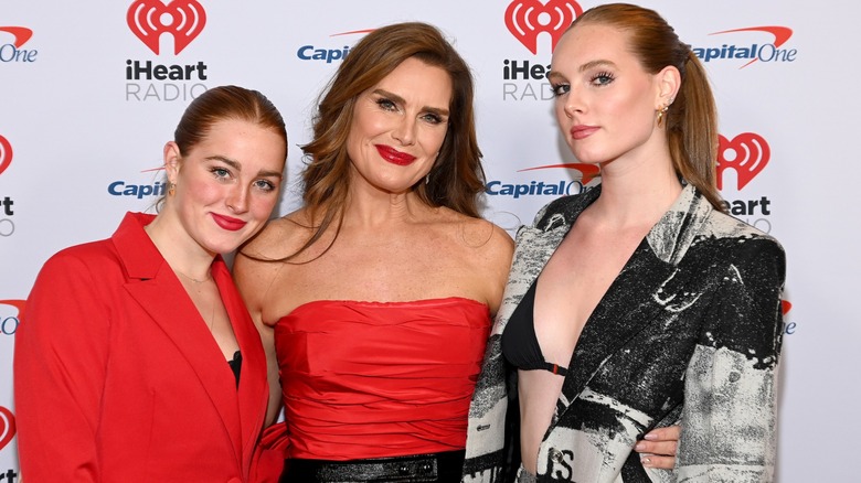 Brooke Shields with her daughter Grier and Rowan Henchy