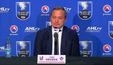John Gruden on the city of Toronto supporting the Marlies in the Calder Cup Final: “The energy in that building was the most I’ve ever seen… It is definitely helping big time”