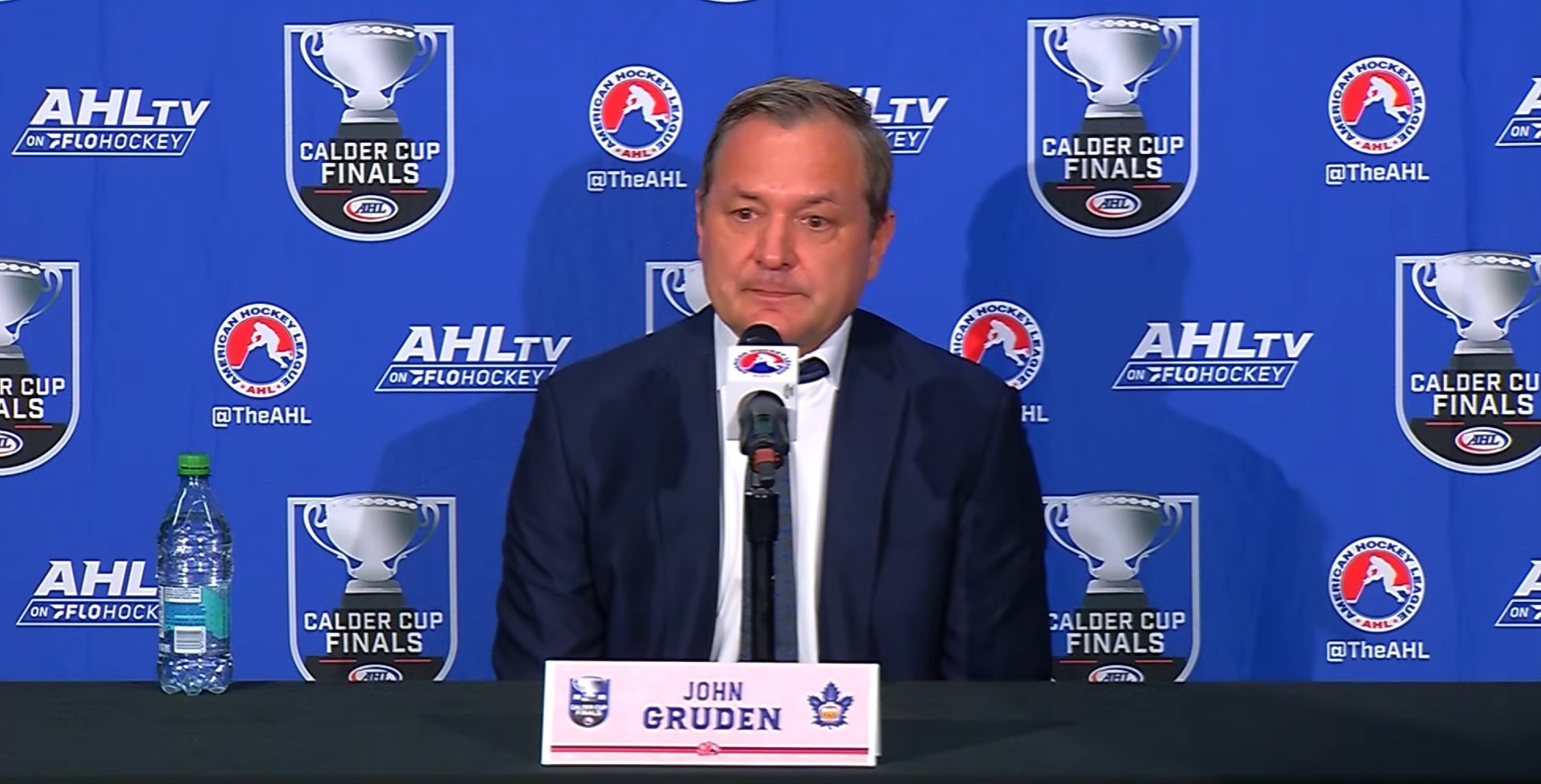 John Gruden on the city of Toronto supporting the Marlies in the Calder Cup Final: “The energy in that building was the most I’ve ever seen… It is definitely helping big time”