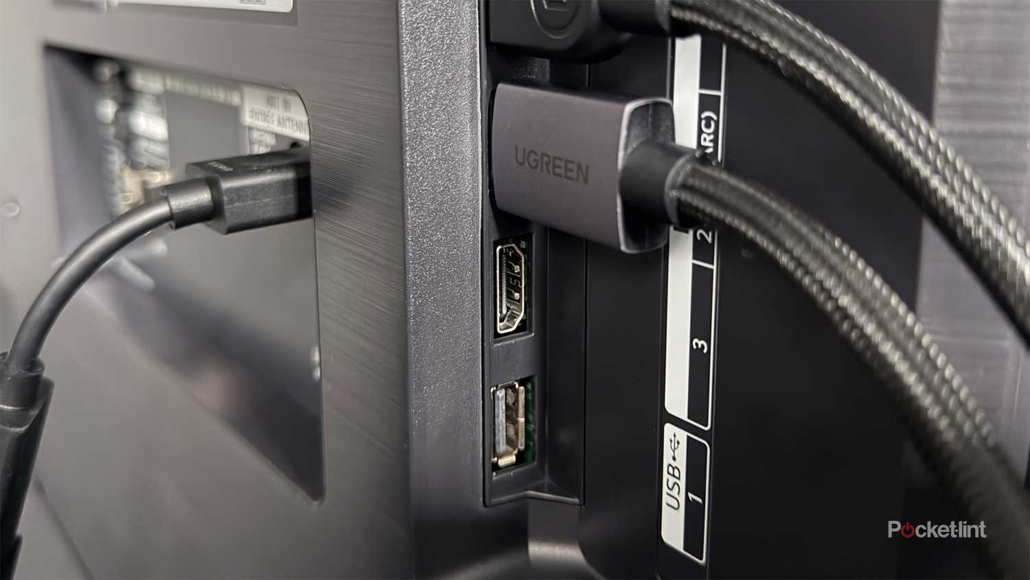 HDMI ports on an LG TV.