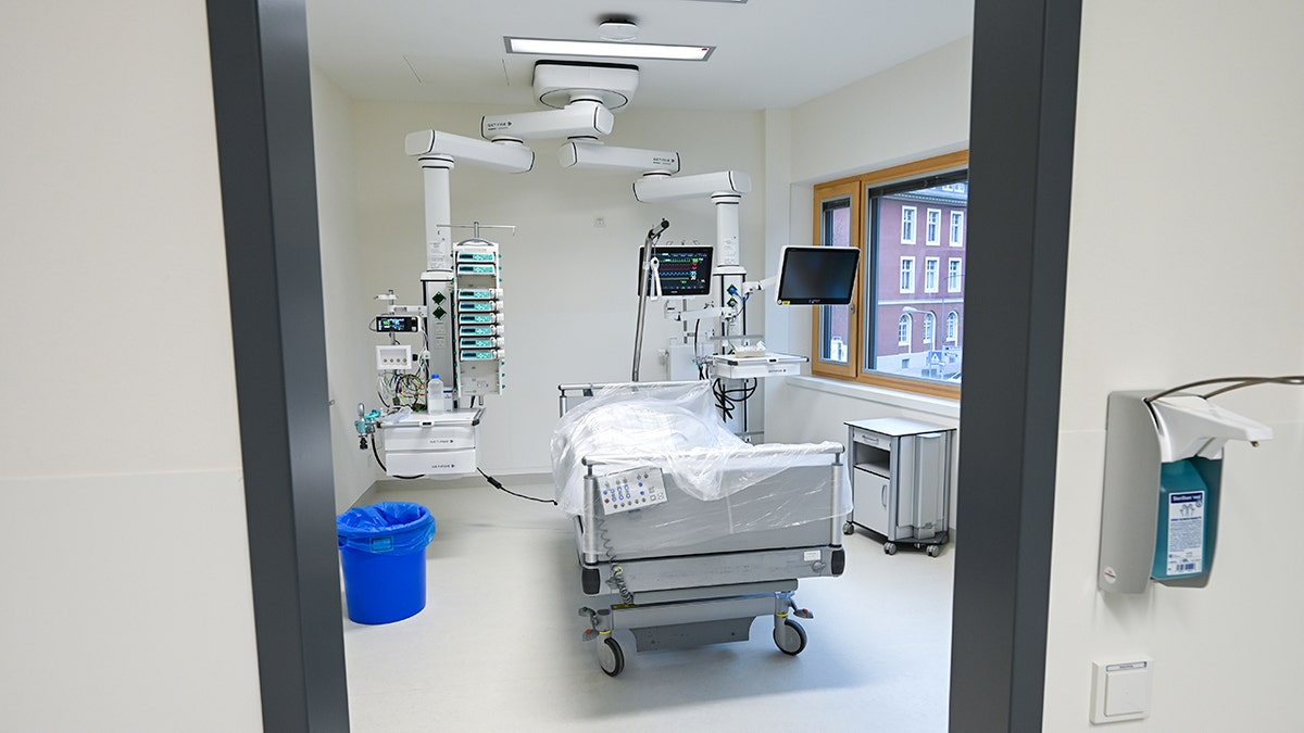An empty medical room.