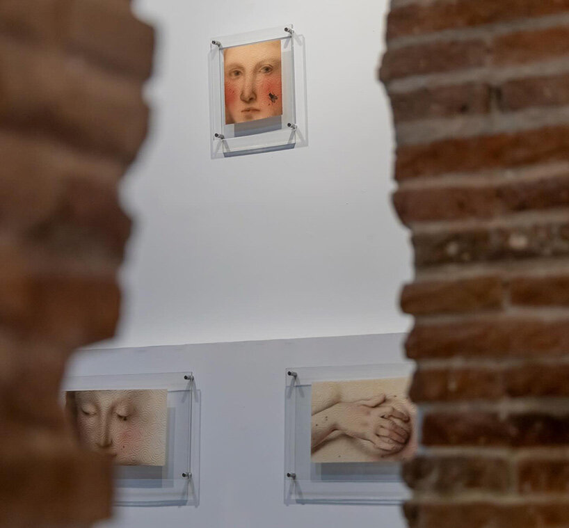 airbrushed onto paper towels, these fragile artworks explore memory and perception - 14