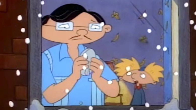 Mr. Hyunh (Baoan Coleman) reminisces to Arnold (Toran Caudell) in Hey Arnold!