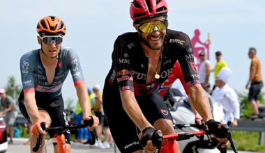 Larry Warbasse of United States and Team Tudor Pro Cycling competes in the breakaway during the 109th Giro d'Italia 2026, Stage 20