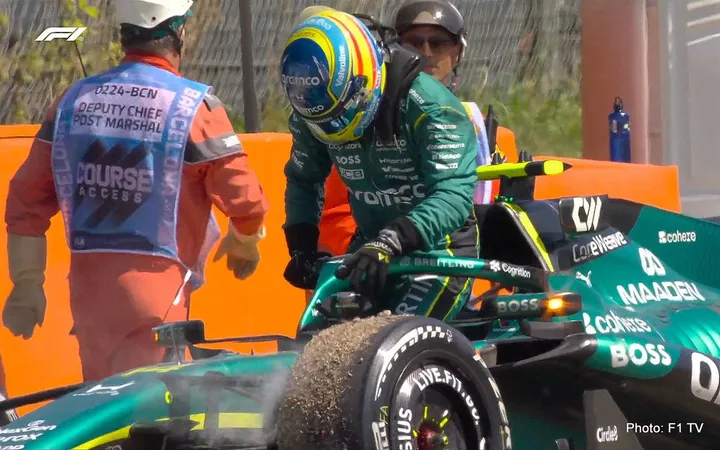 fernando alonso DNF barcelona