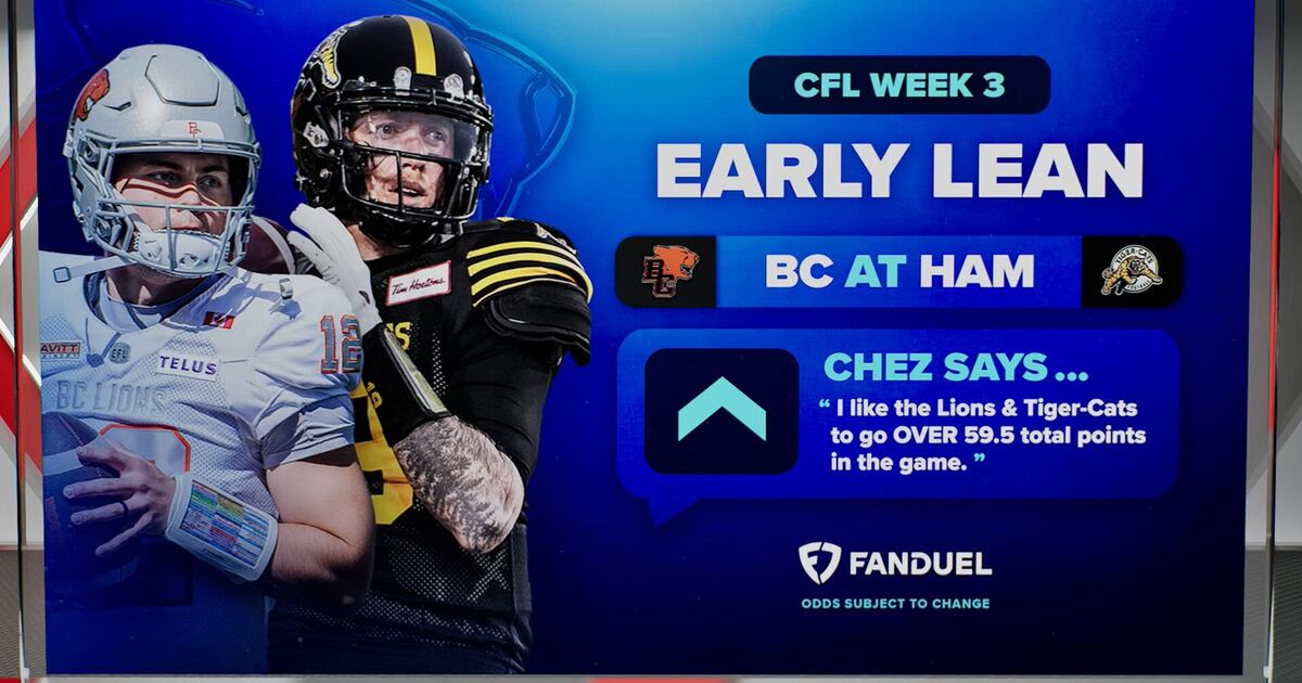 CFL Early Lean: Will Ticats and Lions provide an offensive display? – TSN