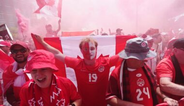 Canada fans march through the streets of Vancouver ahead of World Cup match against Qatar – CP24