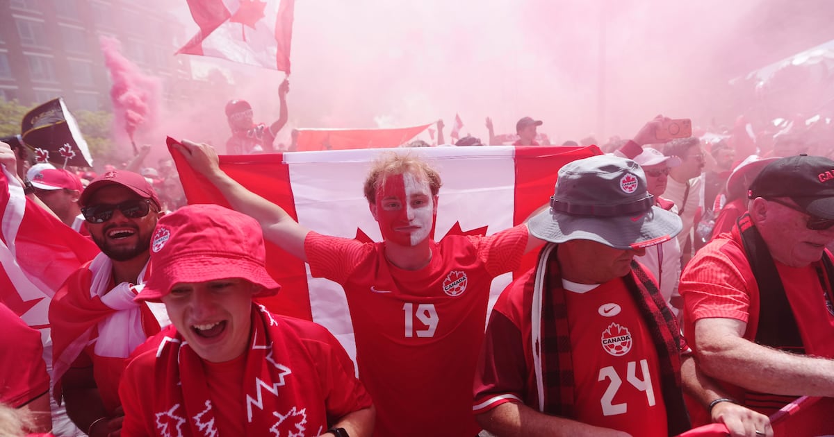 Canada fans march through the streets of Vancouver ahead of World Cup match against Qatar – CP24