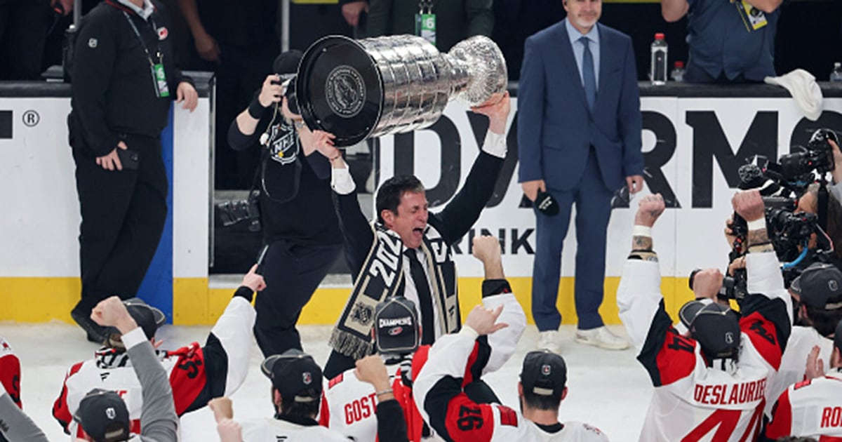 Brind'Amour on the post Stanley Cup celebrations with Cup at home – TSN
