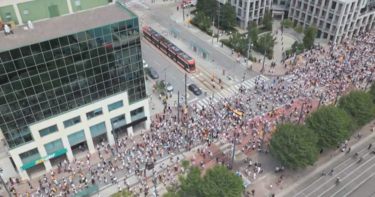 Thousands of Germany fans march in the streets of Toronto – CP24