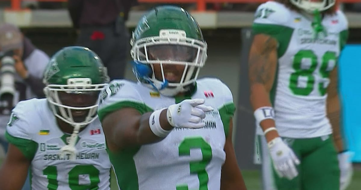 Johnson's touchdown, two-point convert extends Riders' lead to 14 – TSN