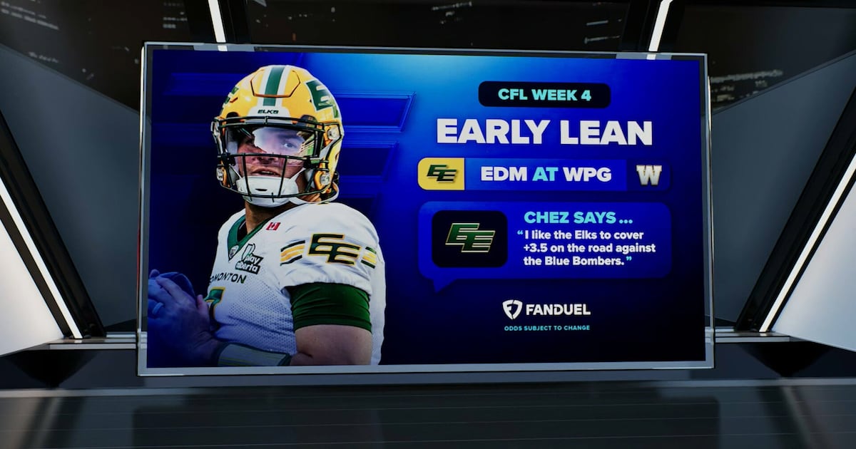 CFL Early Lean: Chez likes Rankin, Elks to cover against favoured Bombers – TSN