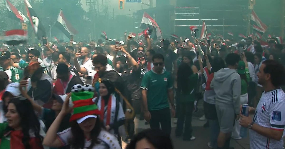 Iraq fans march to Toronto Stadium for the World Cup against Senegal – CP24