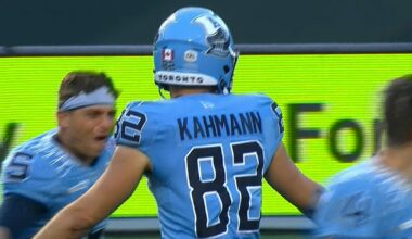 Kahmann scores the buzzer-beater before halftime – TSN