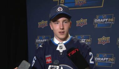 'Super special': Bjorck chats being drafted by the Winnipeg Jets – TSN