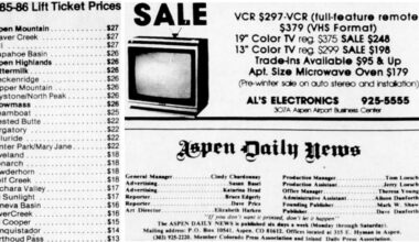 In 1985, a 19-Inch TV Cost 10 Times More than a Steamboat Lift Ticket