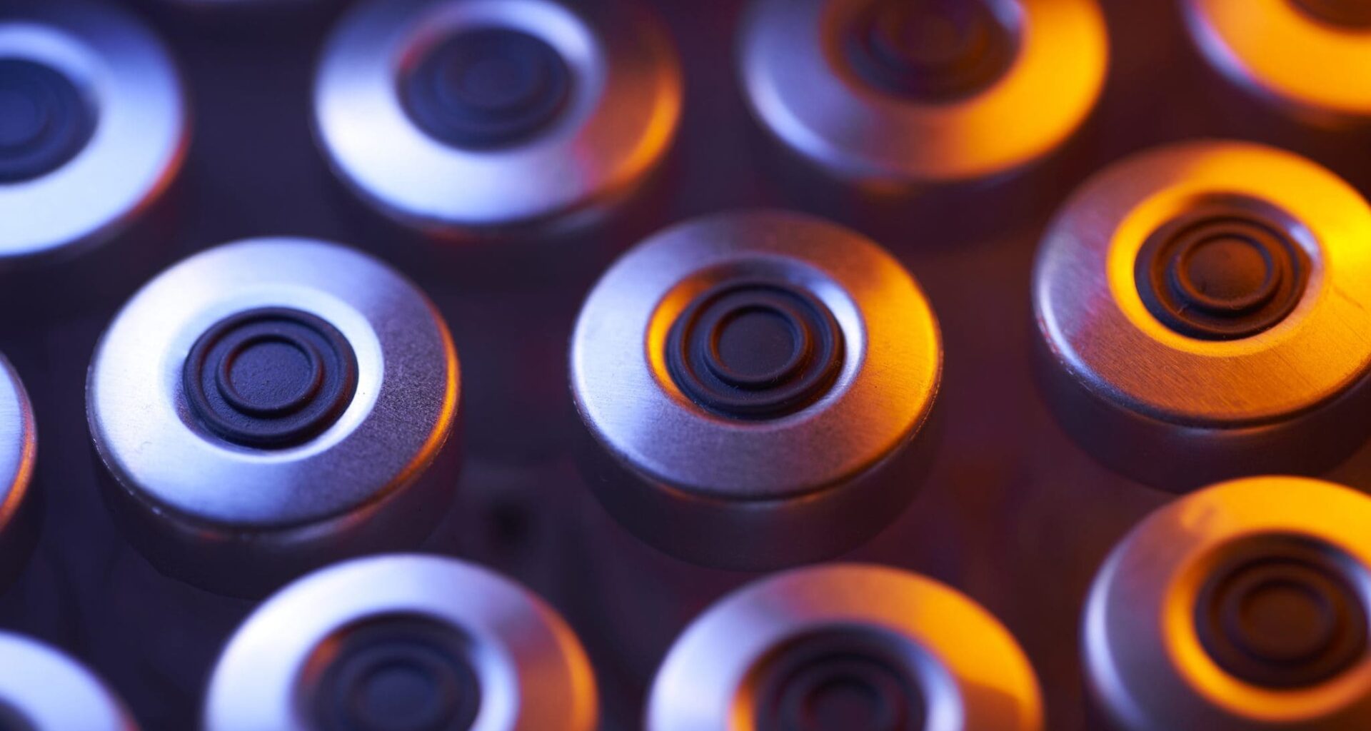 Medical injection vials: close-up and colorful