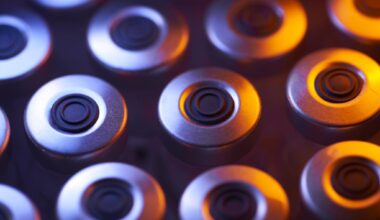 Medical injection vials: close-up and colorful