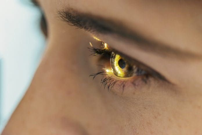 Close up of the eye