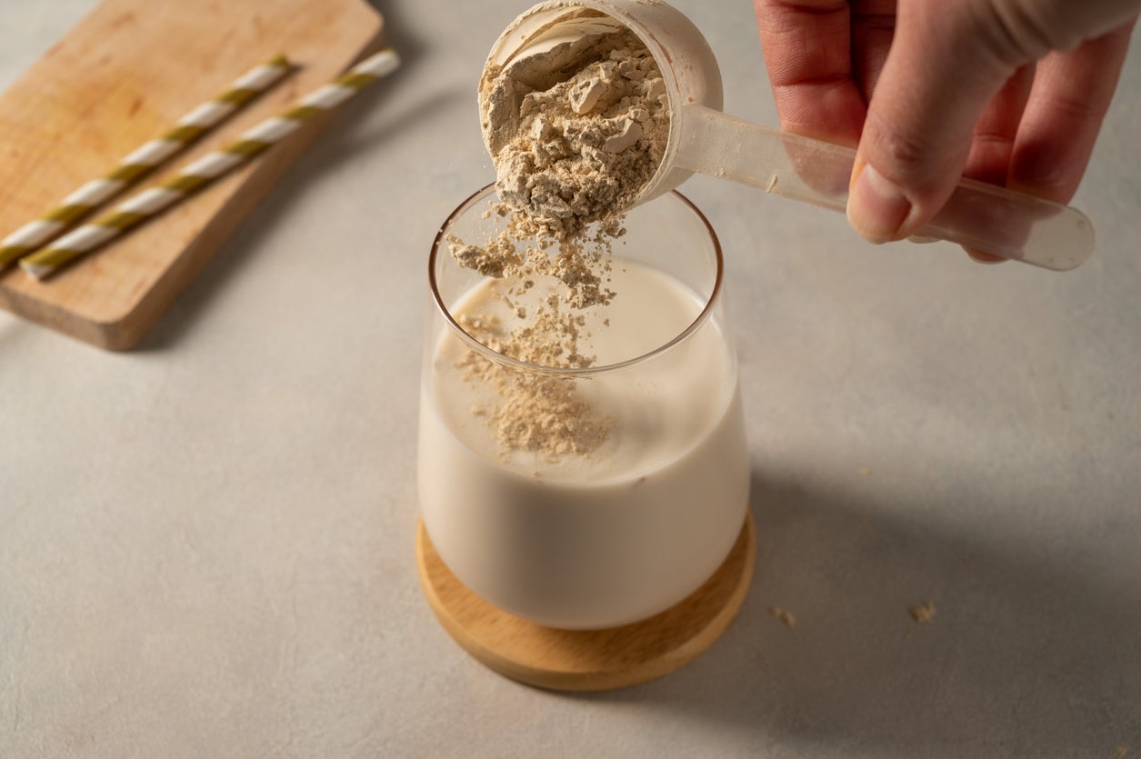 Many protein shakes are usually made with whey protein, a cheese-making by-product