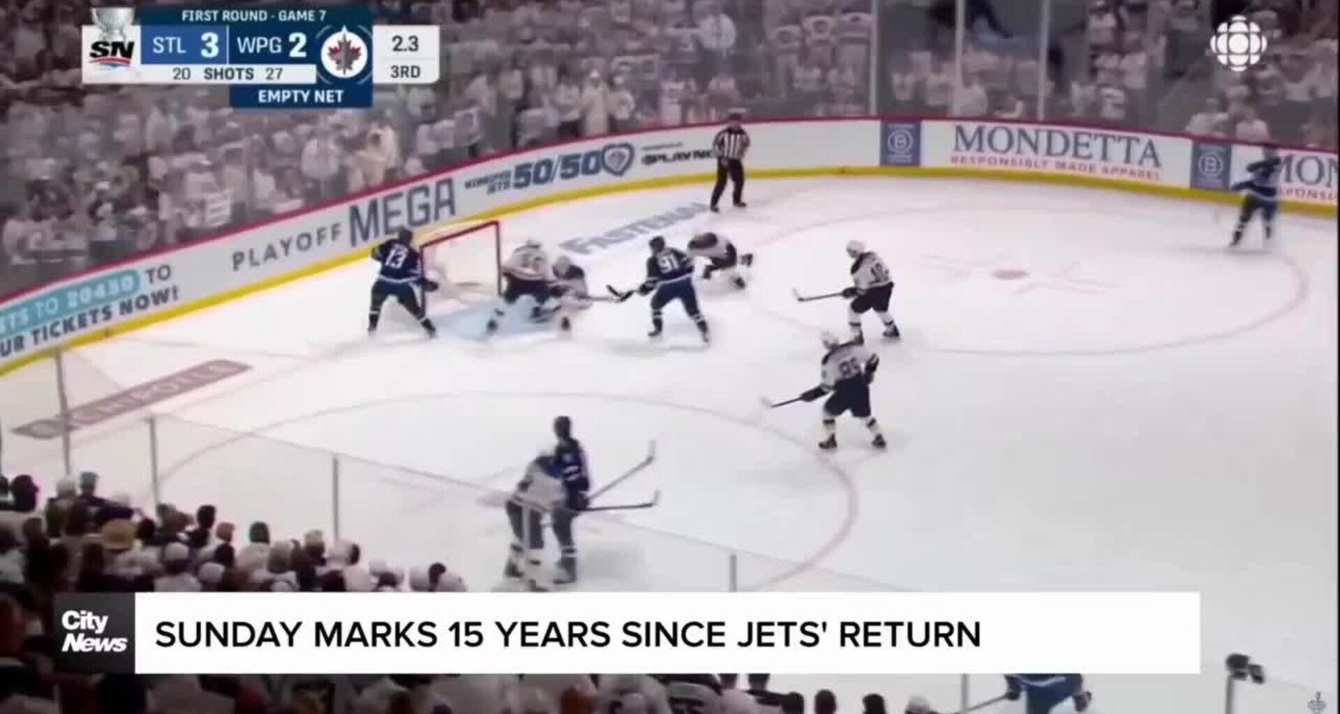 Sunday marks 15-year anniversary since return of the Winnipeg Jets