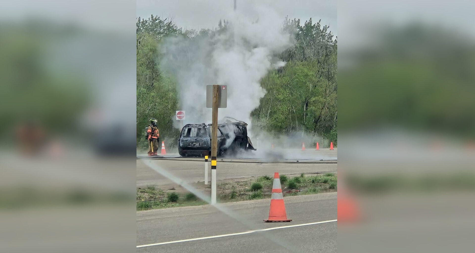 Westbound Highway 16 closed east of Edmonton due to multi-vehicle collision