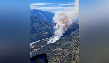 Wildfire near Lytton increased sixfold overnight