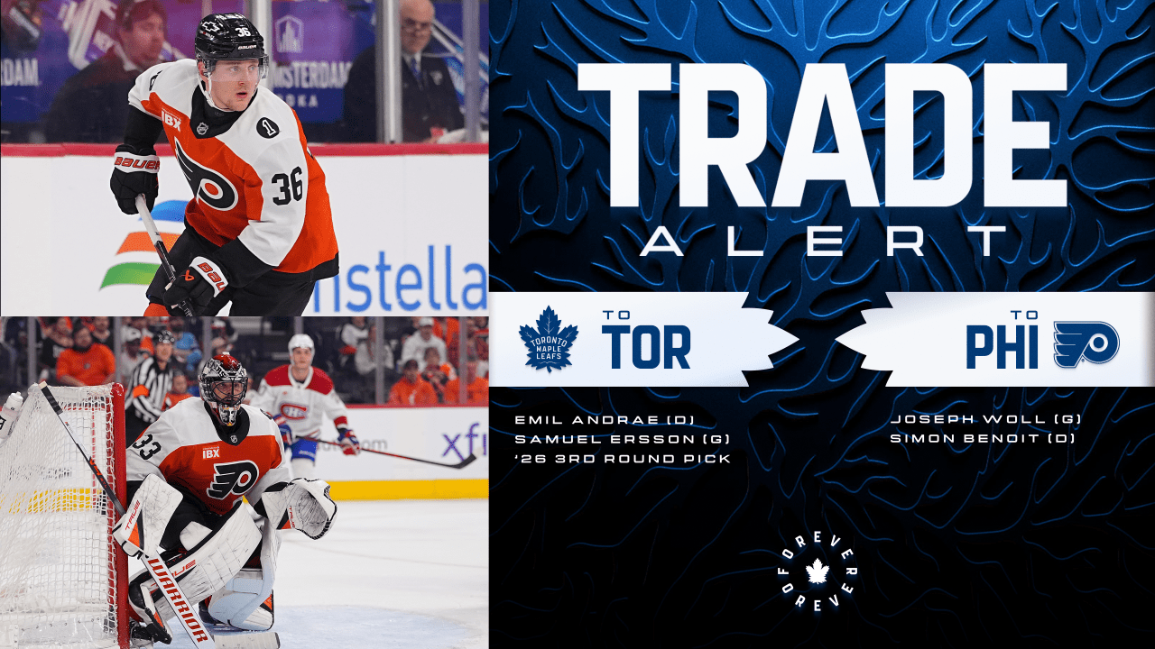 Maple Leafs Complete Trade with Philadelphia