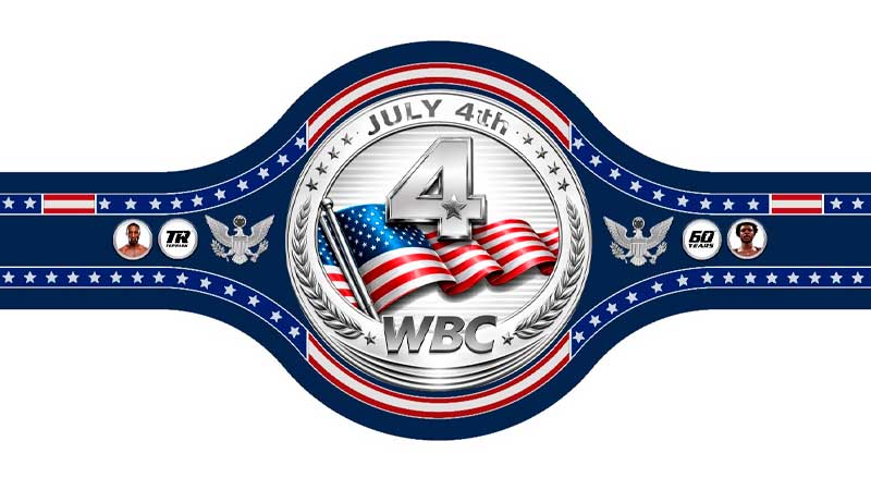 The WBC presents the historic "Independence Belt" to celebrate 250 years of the United States in a grand Top Rank event