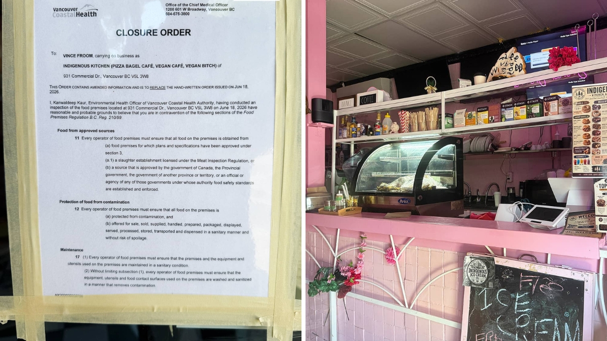Vancouver's Fake 'Indigenous' Café Was Shut Down By Health Department Just Days After Opening