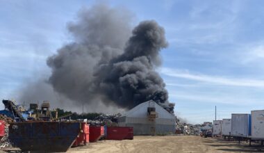 ROAD CLOSED: Smoke from industrial fire could cause traffic backups in Brampton