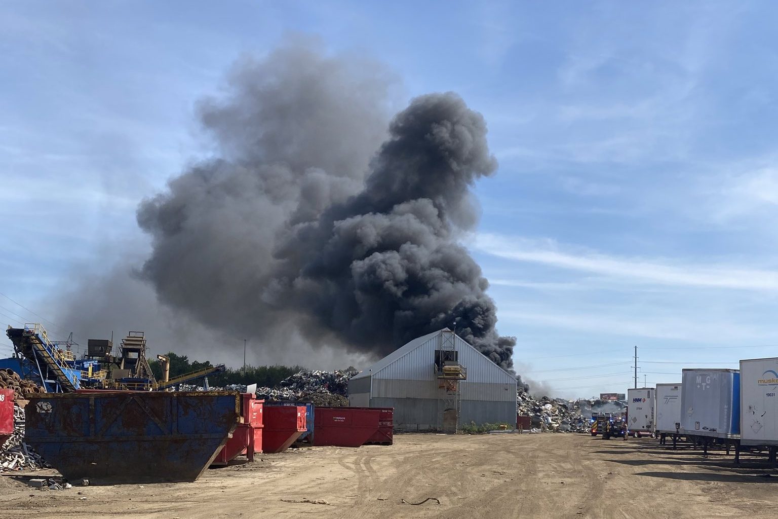 ROAD CLOSED: Smoke from industrial fire could cause traffic backups in Brampton