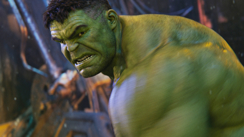Hulk (Mark Ruffalo) looking angry in 