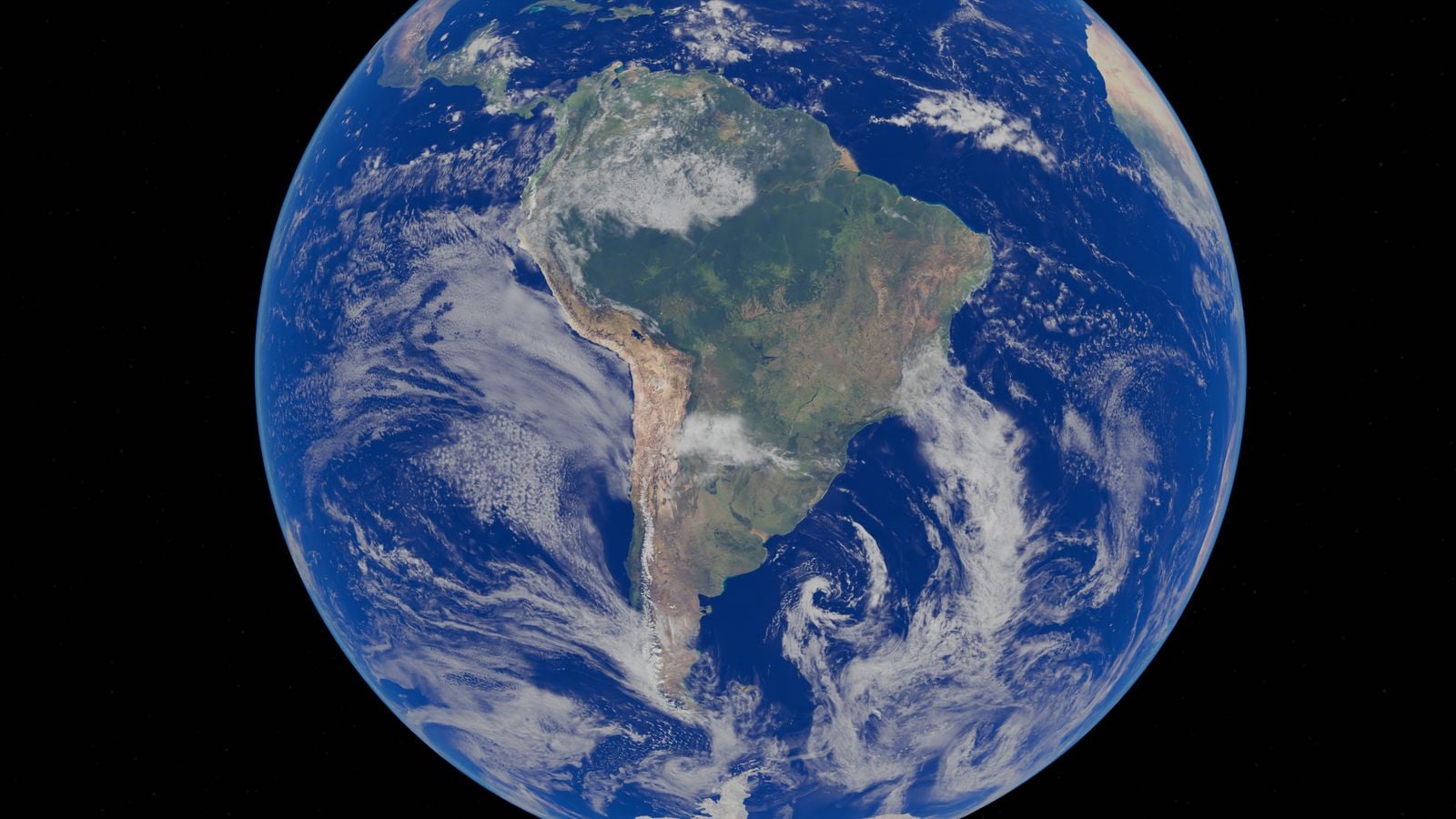 ISS cupola earth view