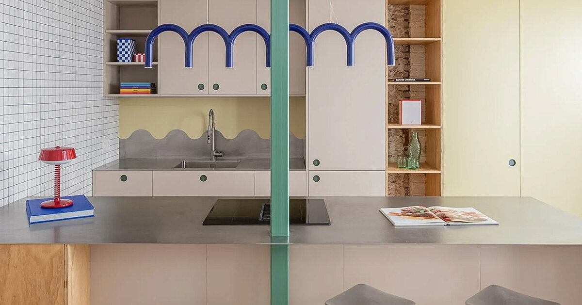 NOT A STUDIO opens up original volume of barcelona apartment