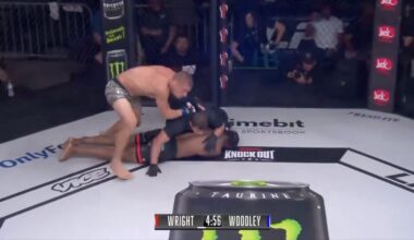 Jake Woodley knocked out David Wright in four seconds