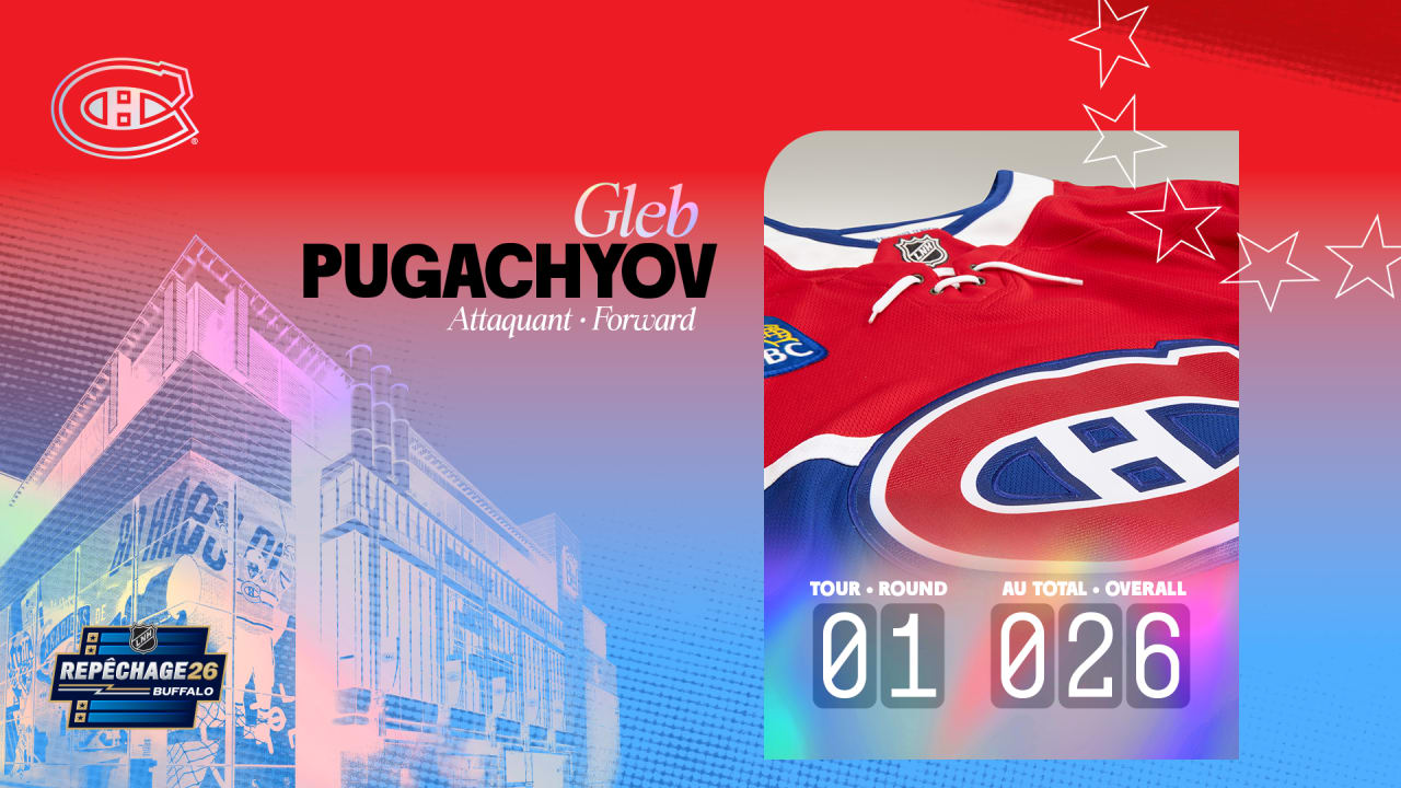 Canadiens select Gleb Pugachyov 26th overall in 2026 NHL Draft