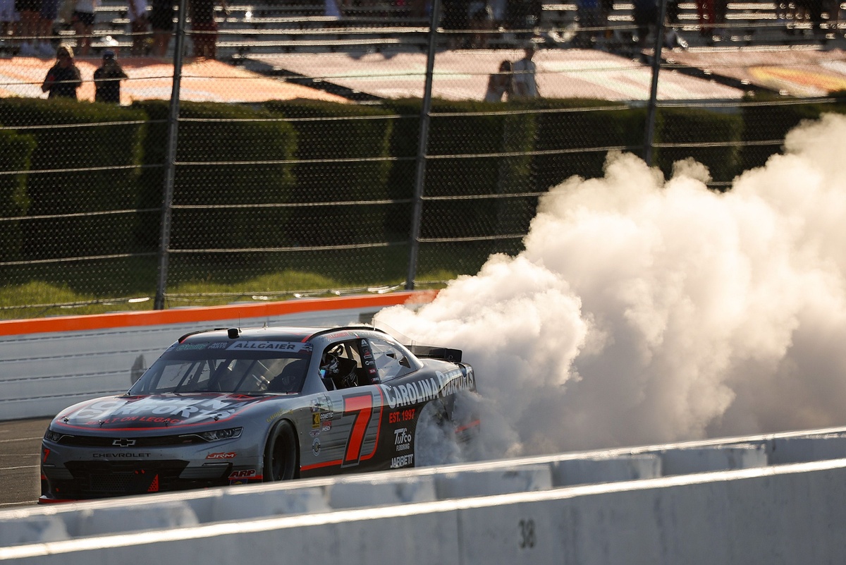 Justin Allgaier earns NASCAR O'Reilly win at Pocono over Brent Crews