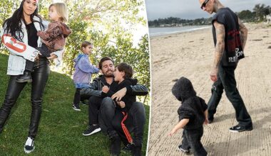 Kourtney Kardashian snubs Scott Disick in gushing Father's Day tribute to Travis Barker