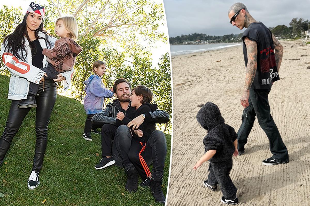 Kourtney Kardashian snubs Scott Disick in gushing Father's Day tribute to Travis Barker