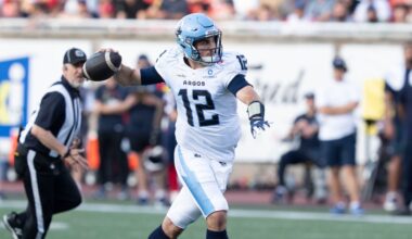 Argonauts' Chad Kelly looks to keep rolling vs. Roughriders
