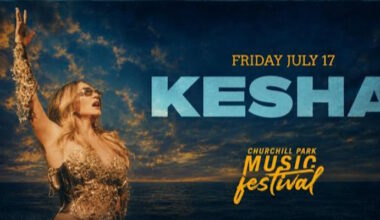 Kesha to Headline Churchill Park Music Festival