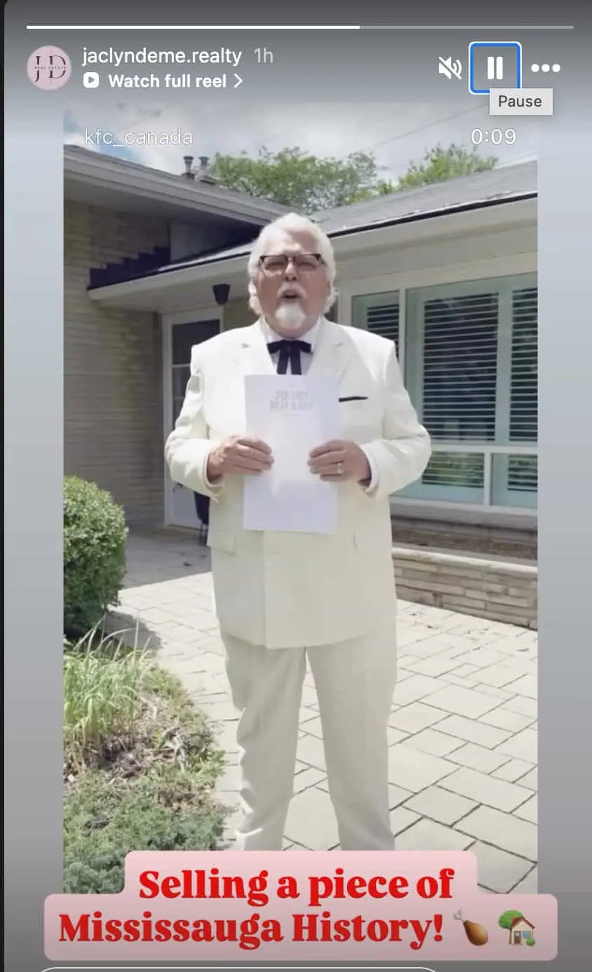 kfc sanders home mississauga