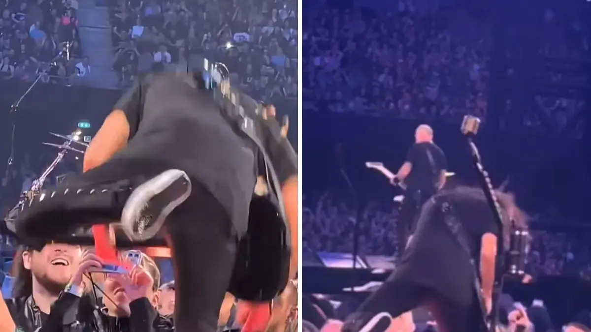 Metallica's Kirk Hammett Took A Tumble Onstage During Last Night's Show In Dublin, Ireland
