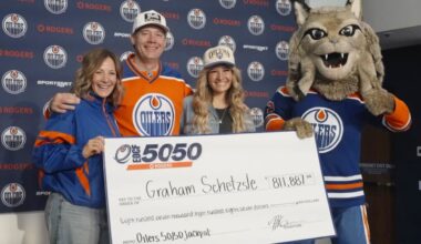 Oilers 50/50 Jackpot Winners | Edmonton Oilers